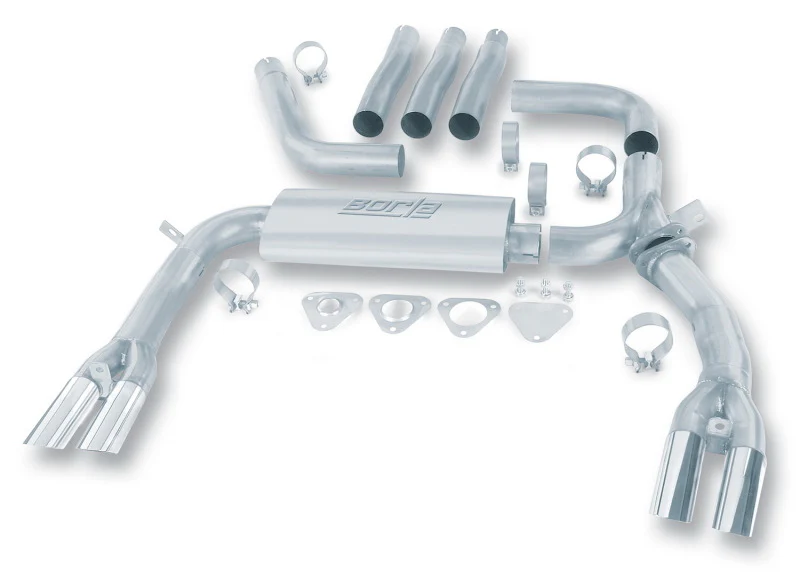 Borla 84-92 Chevrolet Camaro / Pontiac Trans Am 5.0L/5.7L V8 3in Adj SS Cat-Back Exhaust w/ Adapters - Image 2