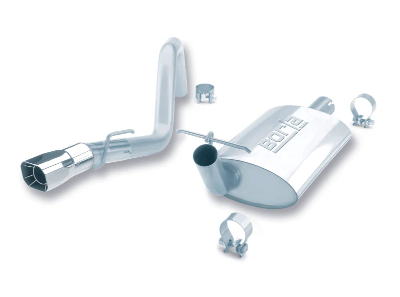 Borla 91-95 Jeep Wrangler YJ 4.0L 6cyl 4WD 2Dr SS Single Right Rear Exit Cat-Back Exhaust - Image 2