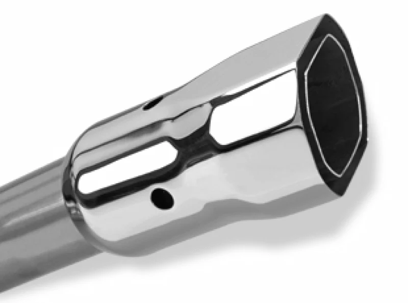 Borla 97-99 Jeep Wrangler 2.5/4.0L w/o Hitch Cat-Back 2.25in Single Sqr Angle Cut Phntm Rear - Image 5