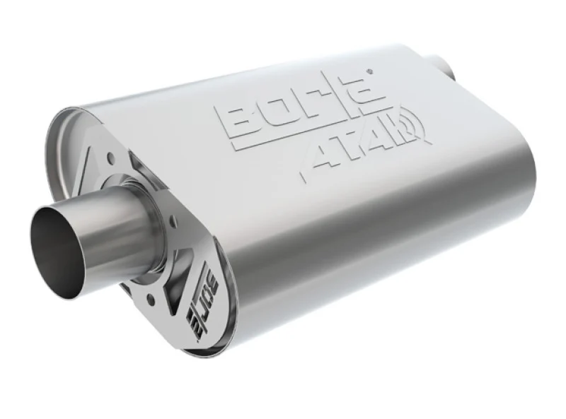 Borla CrateMuffler Big Block Mopar 383/413/426/440 2.5in Offset/Center 14inx4.35inx9in Oval Muffler - Image 2