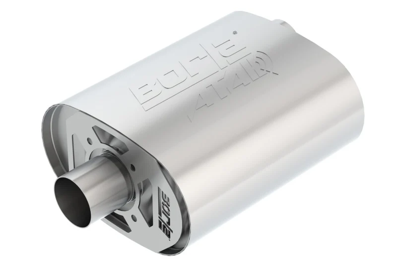 Borla CrateMuffler Ford 5.0L Coyote ATAK 2.5in Offset/Center 12in x 6in x 10.34in Muffler - Image 2