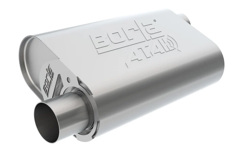 Borla CrateMuffler SBC Hot 350/383 3inch Offset/Offset 14in x 4.35in x 9in Oval Muffler - Image 2