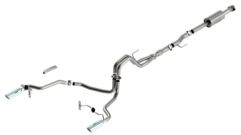 Borla F-150 2021 5.0L 4dr CC SB EC STB Lariat/KR/Platinum/LTD 3/2.25 SRE Cat-Back ATAK CHR Tips - Image 3