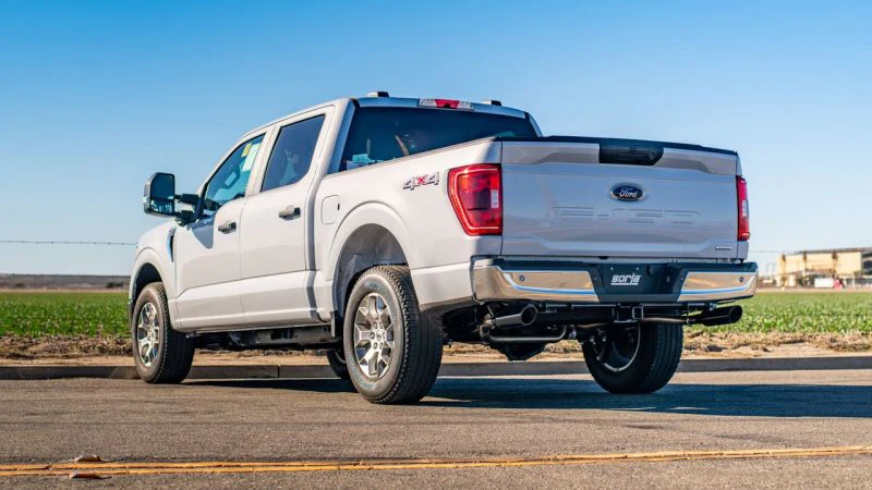 Borla F-150 2021 5.0L 4dr CC SB EC STB Lariat/KR/Pltm/LTD 3/2.25 SRE Cat-Back Touring Black CHR Tips - Image 4