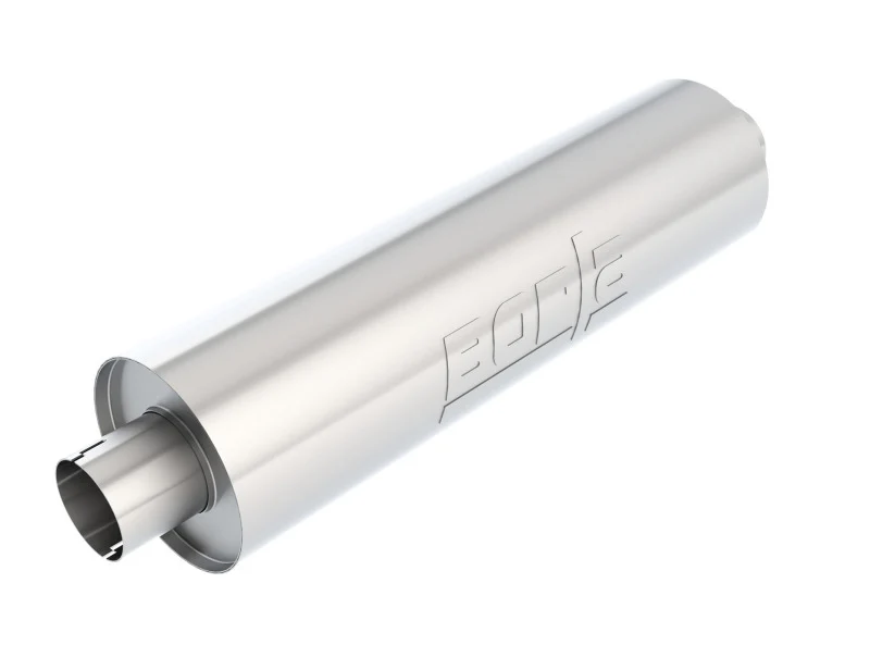 Borla Heavy Duty (Truck) Muffler - 3in Center-Center 24in x 6.75in Round (Notched) - Image 2
