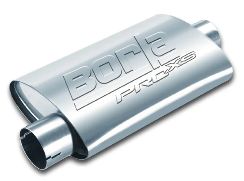 Borla Universal Center/Offset Oval 2.25in Tubing 14in x 4in x 9.5in PRO-XS Notched Muffler - Image 2