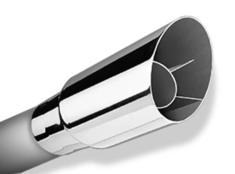 Borla Universal Polished Tip Single Round Angle-Cut (inlet 3in. Outlet 3 1/2in) *NO Returns* - Image 2