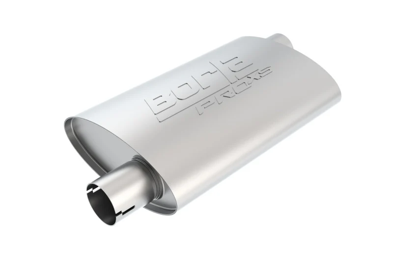Borla Universal Pro-XS Oval 2in Inlet/Outlet Offset/Offset Notched Muffler - Image 2