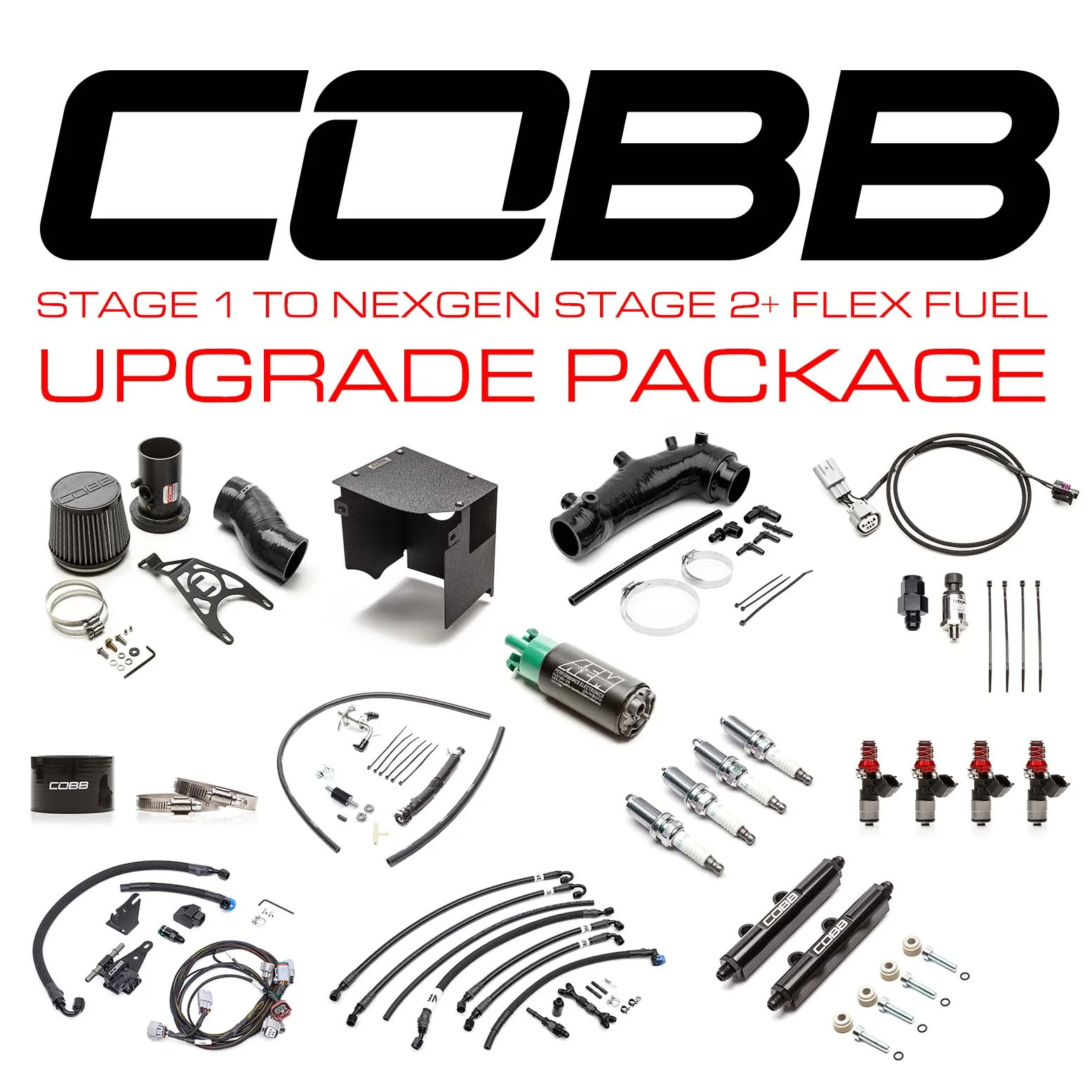 Cobb Subaru Stage 1 to NexGen Stage 2 + Flex Fuel Power Package Upgrade STI 2008-2014