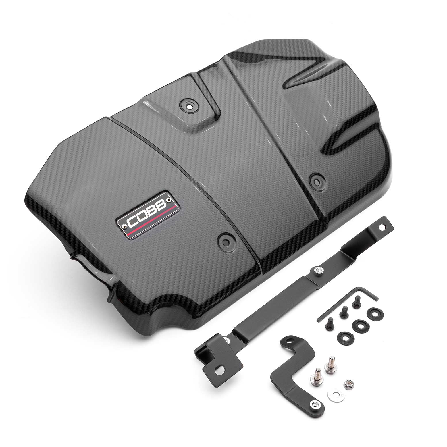 Cobb Subaru Redline Gloss Carbon Fiber Engine Cover WRX 2022-2025 - Image 2