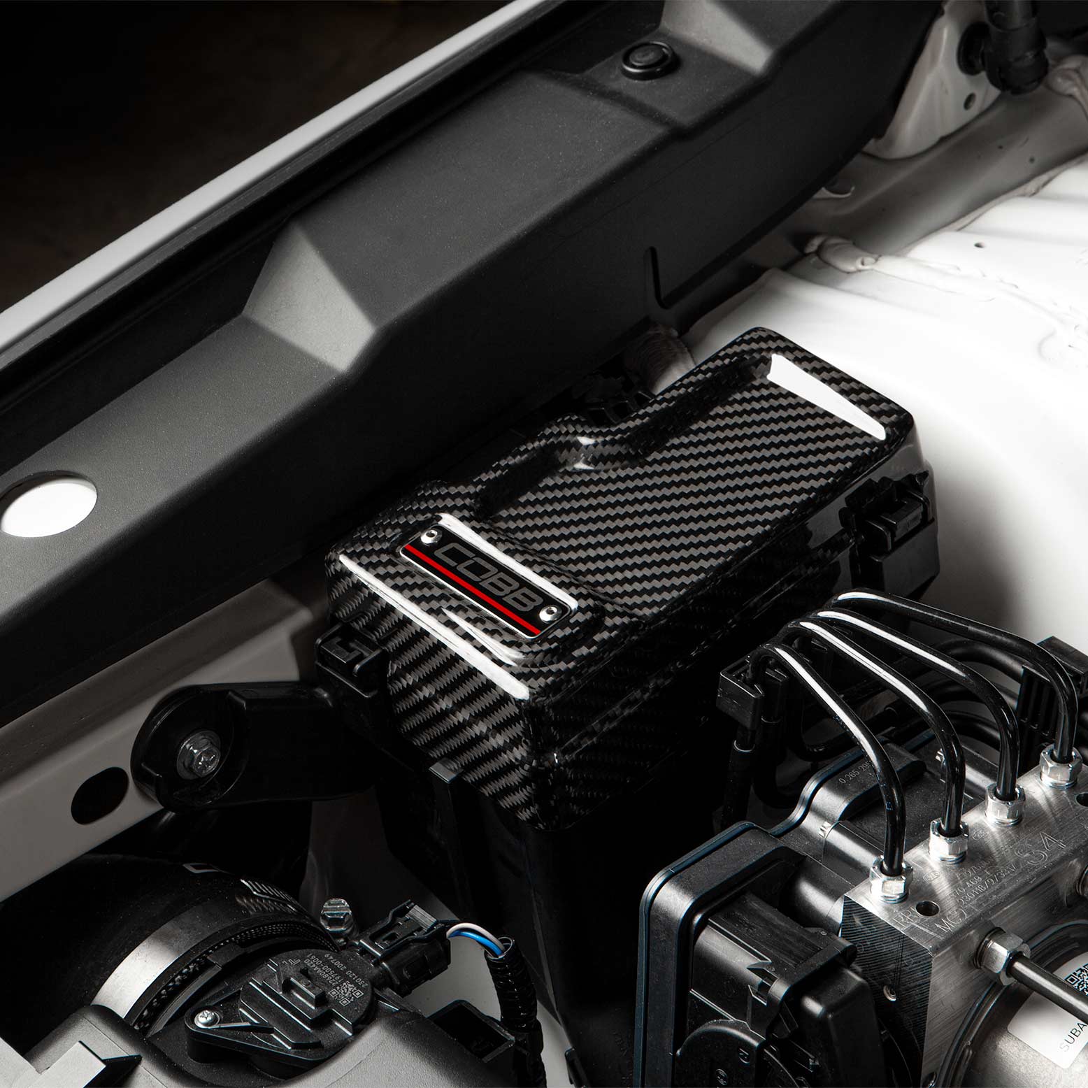 Cobb Subaru Redline Gloss Carbon Fiber Fuse Cover (Passenger Side) WRX 2022-2025 - Image 7