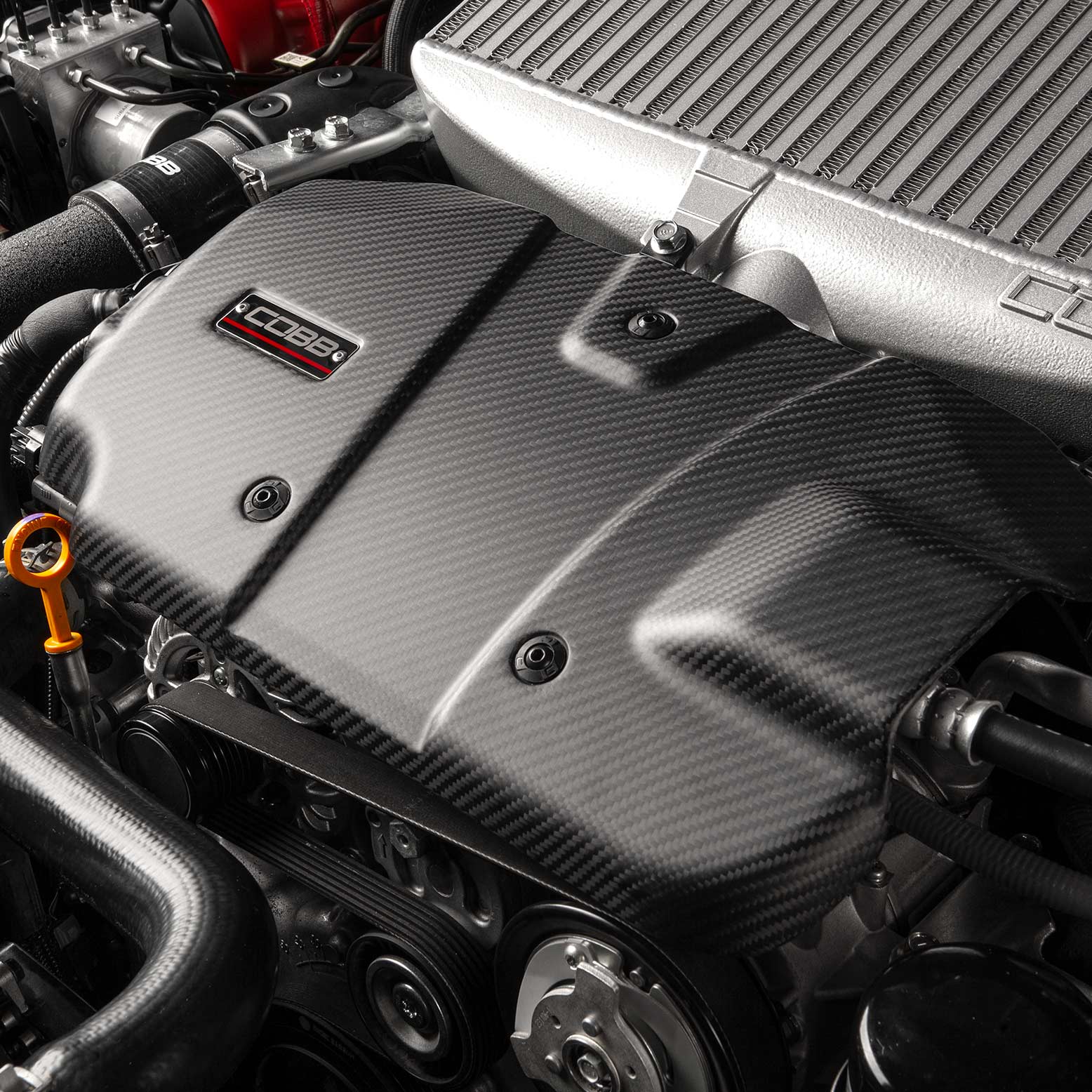 COBB Subaru Redline Matte Carbon Fiber Engine Cover WRX 2022-2025 - Image 10