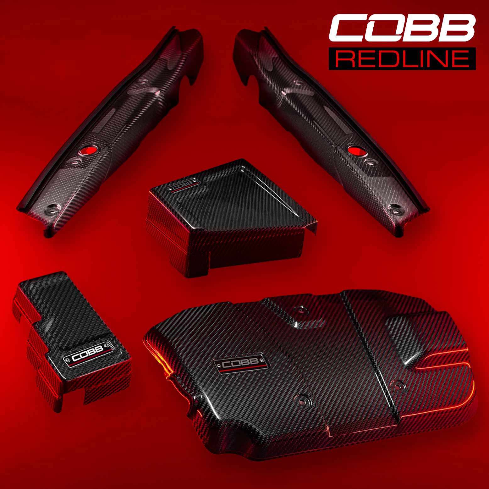 COBB Subaru Redline Gloss Carbon Fiber Dress-up Kit WRX 2022-2025