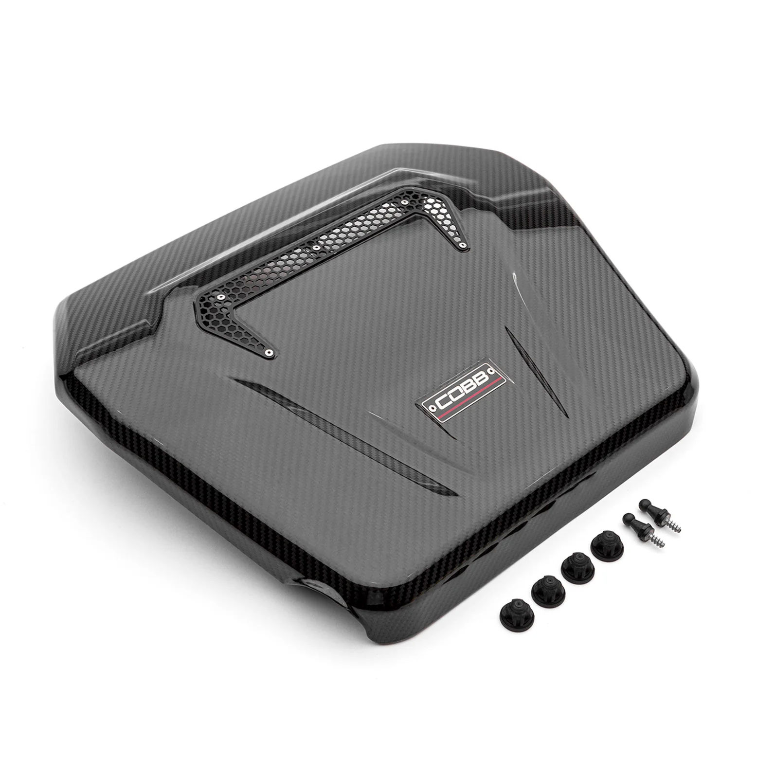 Cobb Volkswagen GTI (MK7/MK7.5/MK8) / Golf R / Audi A3 & S3 (8V) Redline Carbon Fiber Engine Cover - Image 2