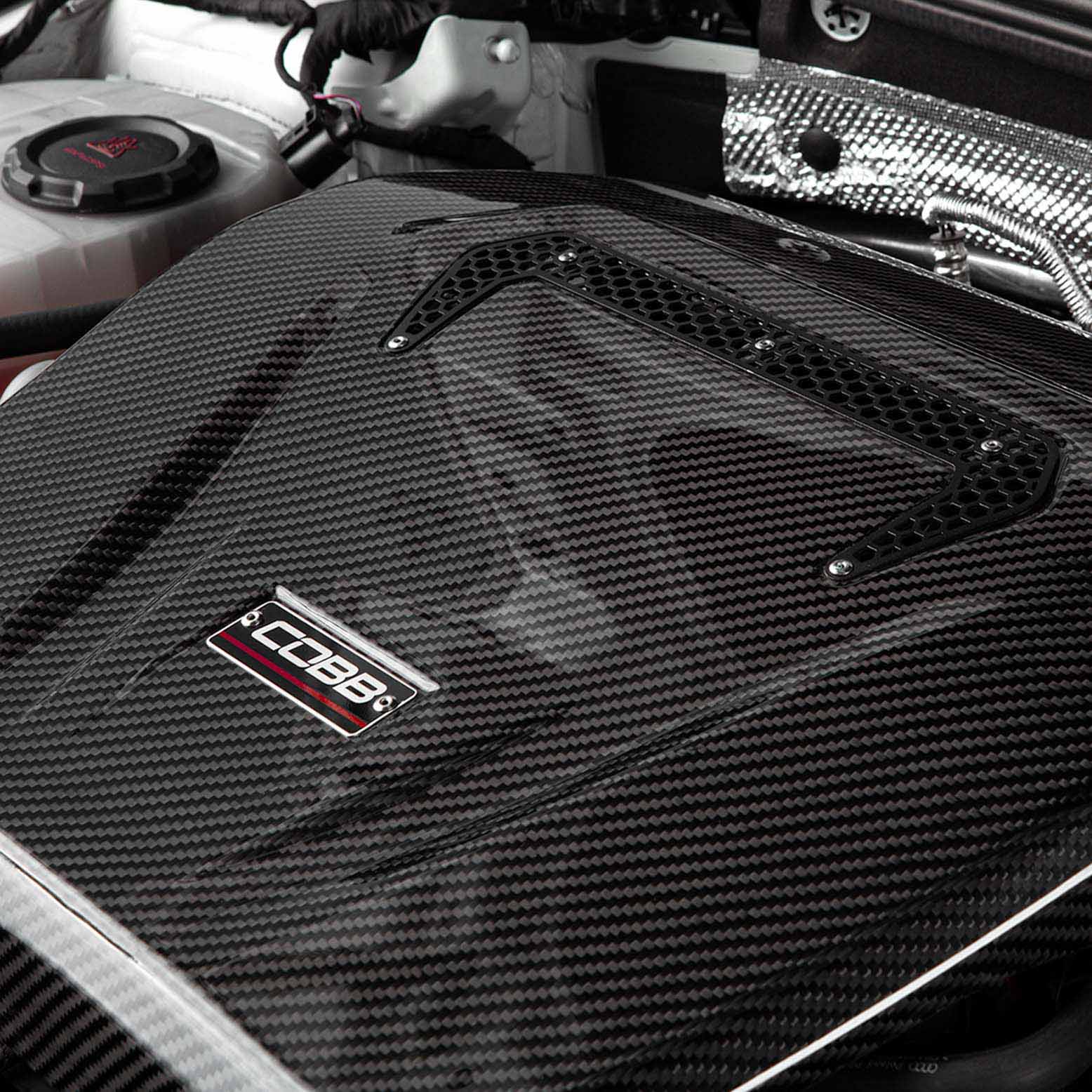 Cobb Volkswagen GTI (MK7/MK7.5/MK8) / Golf R / Audi A3 & S3 (8V) Redline Carbon Fiber Engine Cover - Image 9