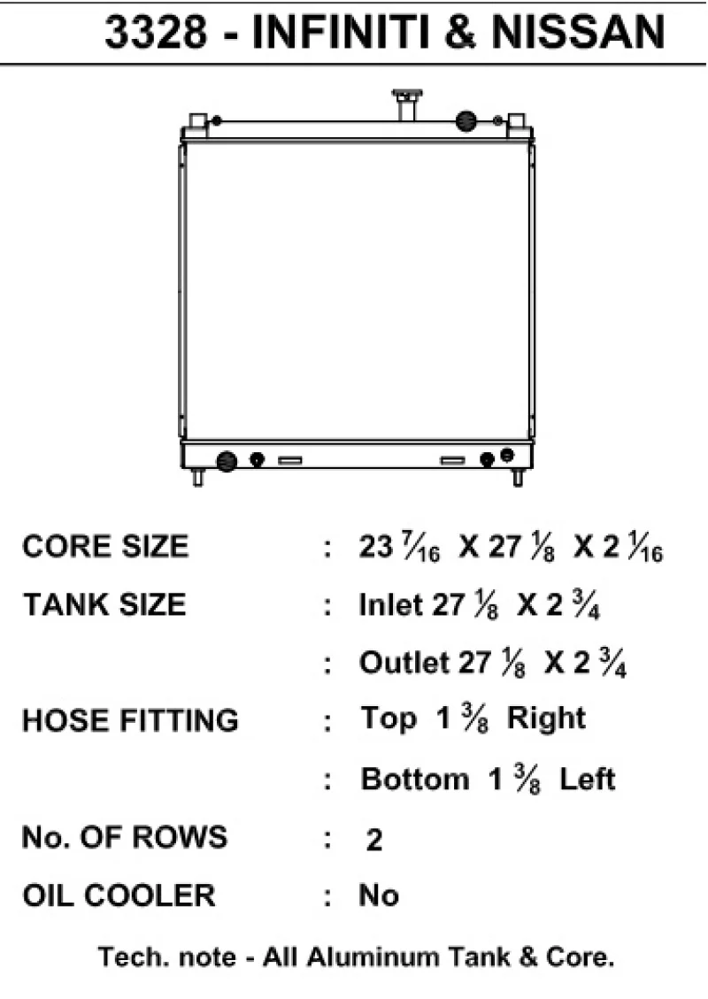 CSF 04-15 Nissan Titan Armada Radiator - Image 7