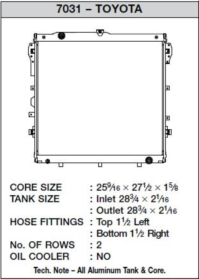 CSF 07-19 Toyota Tundra 5.7L Radiator - Image 5