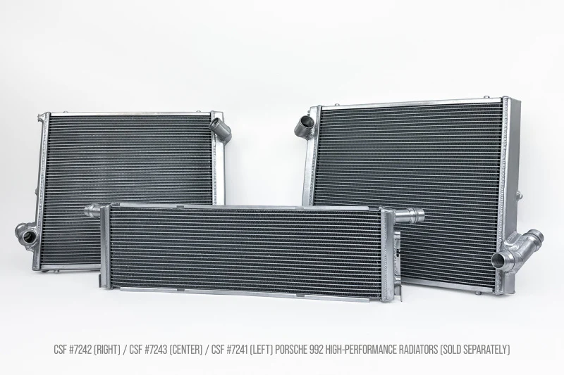 CSF 2019+ 992.1/992.2 Porsche 911(3.0LT Base/T/S/4/4S/GTS/4 GTS) High Perf Left Aluminum Radiator - Image 9