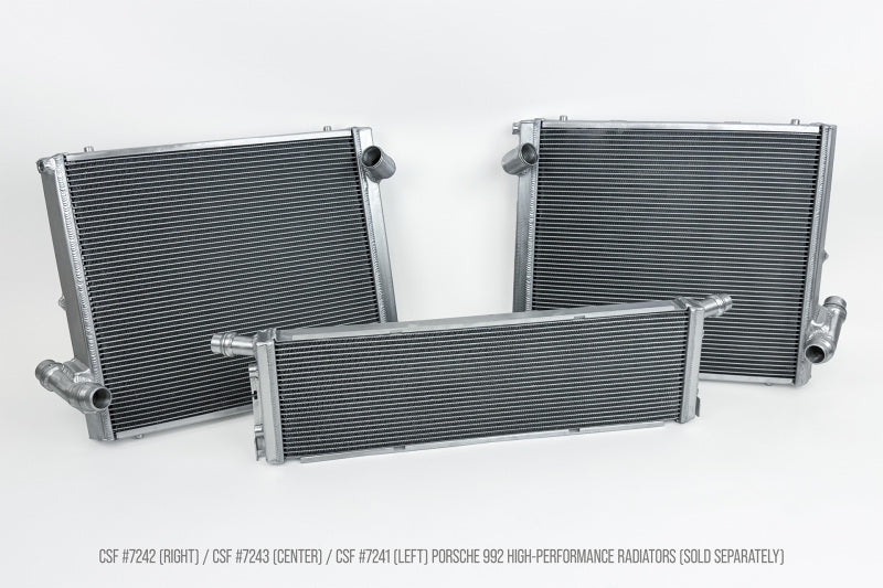 CSF 2019+ 992.1/992.2 Porsche 911(3.0LT Base/T/S/4/4S/GTS/4 GTS) High Perf Right Aluminum Radiator - Image 8