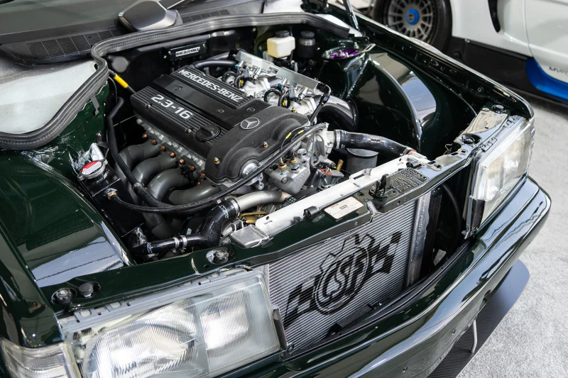 CSF 84-88 Mercedes-Benz W201 190E 2.3L - 16 w/ A/C High Performance Aluminum Radiator - Image 2