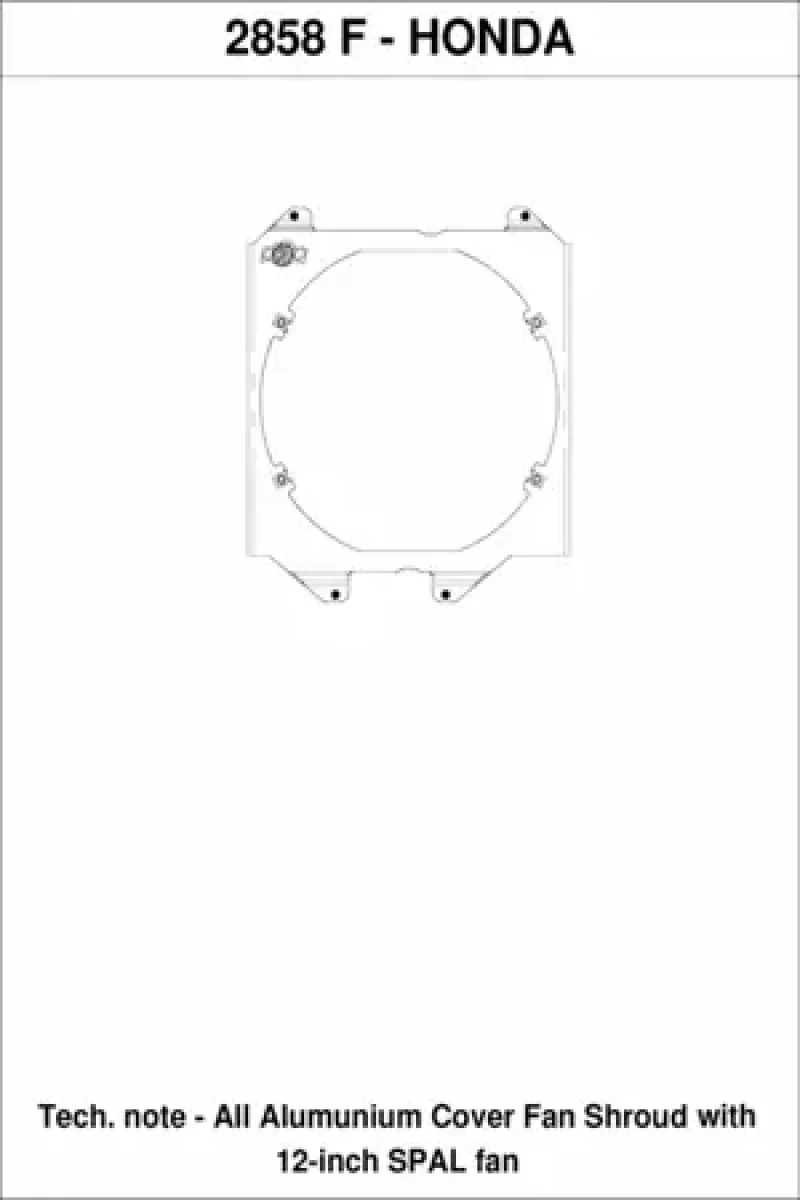 CSF 92-00 Honda Civic All-Aluminum Fan Shroud w/12in SPAL Fan - Image 5