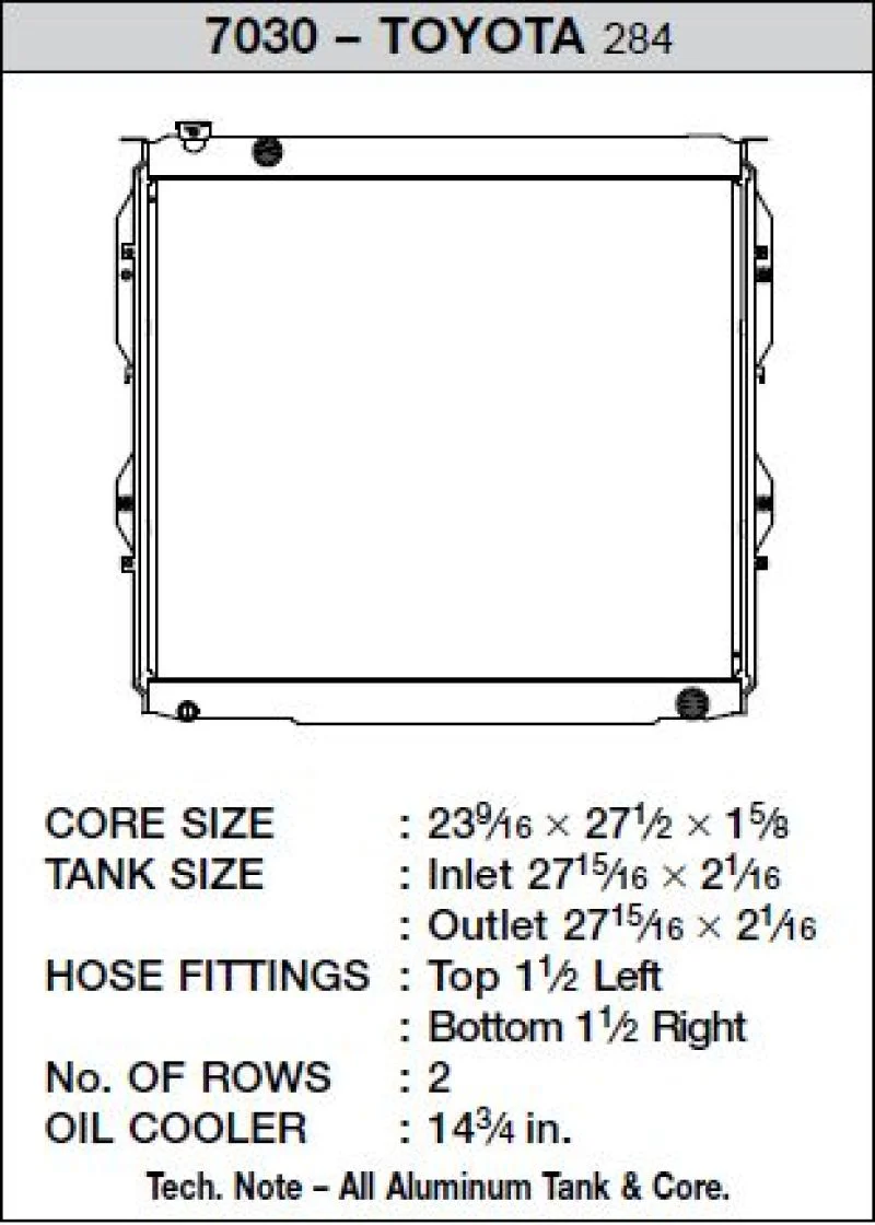 CSF 99-06 Toyota Tundra Radiator - Image 2
