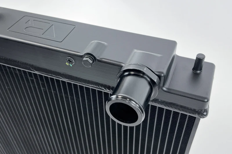 CSF Nissan R33 Skyline GT-R/GTS Full Billet Aluminum High-Performance Radiator - Black - Image 11