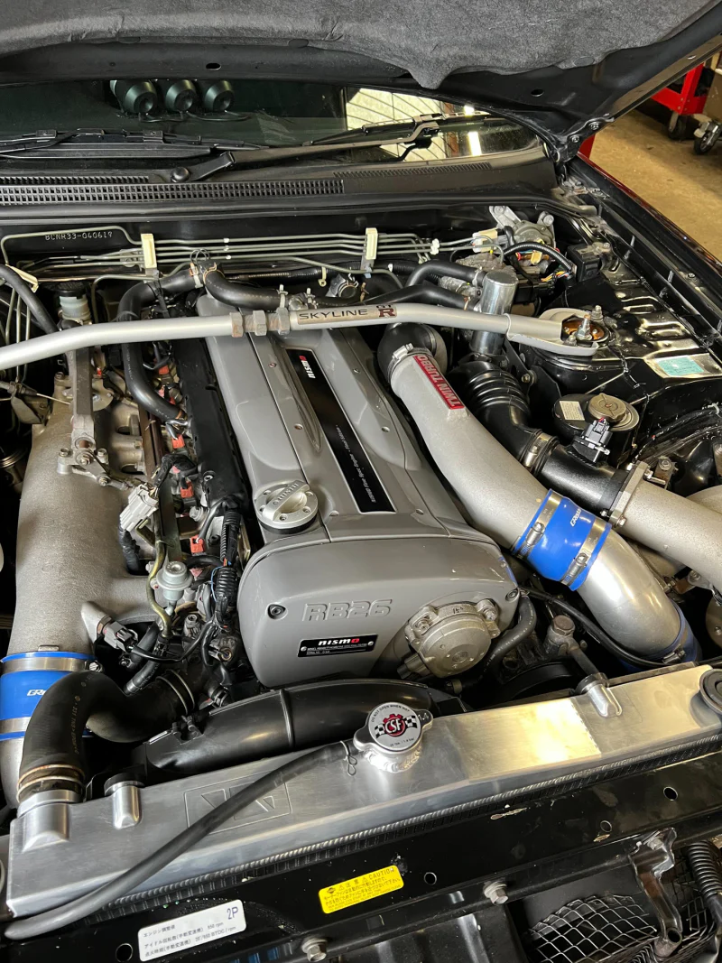 CSF Nissan R33 Skyline GT-R/GTS Full Billet Aluminum High-Performance Radiator - Black - Image 2