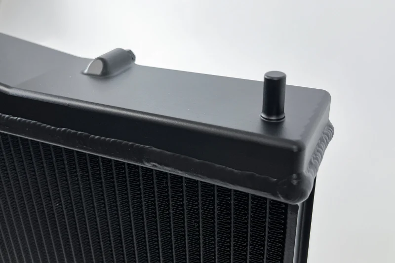 CSF Nissan R33 Skyline GT-R/GTS Full Billet Aluminum High-Performance Radiator - Black - Image 4
