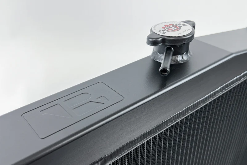 CSF Nissan R33 Skyline GT-R/GTS Full Billet Aluminum High-Performance Radiator - Black - Image 9
