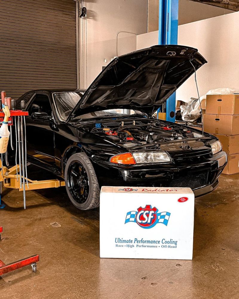 CSF R32 Nissan Skyline GT-R / GT-S Full Billet Aluminum High-Performance Radiator - Raw Finish - Image 11