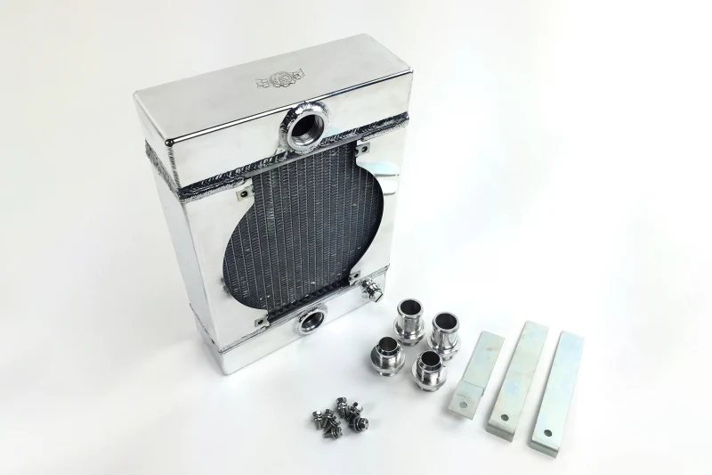 CSF Universal Drag Race / Tuck Radiator w/9in Spal Fan - 10.5in H x 10in L x 3.6in W - Image 2