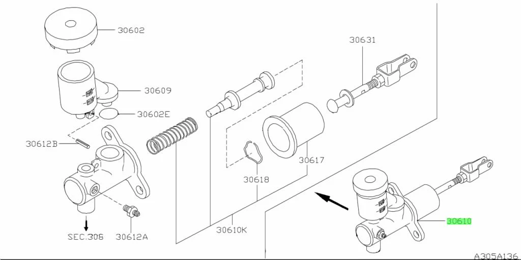OEM Japan Clutch Master Cylinder for Nissan R33 GTST RB25 S14 S15 200SX SR20DET 30610-88F07 - Image 5