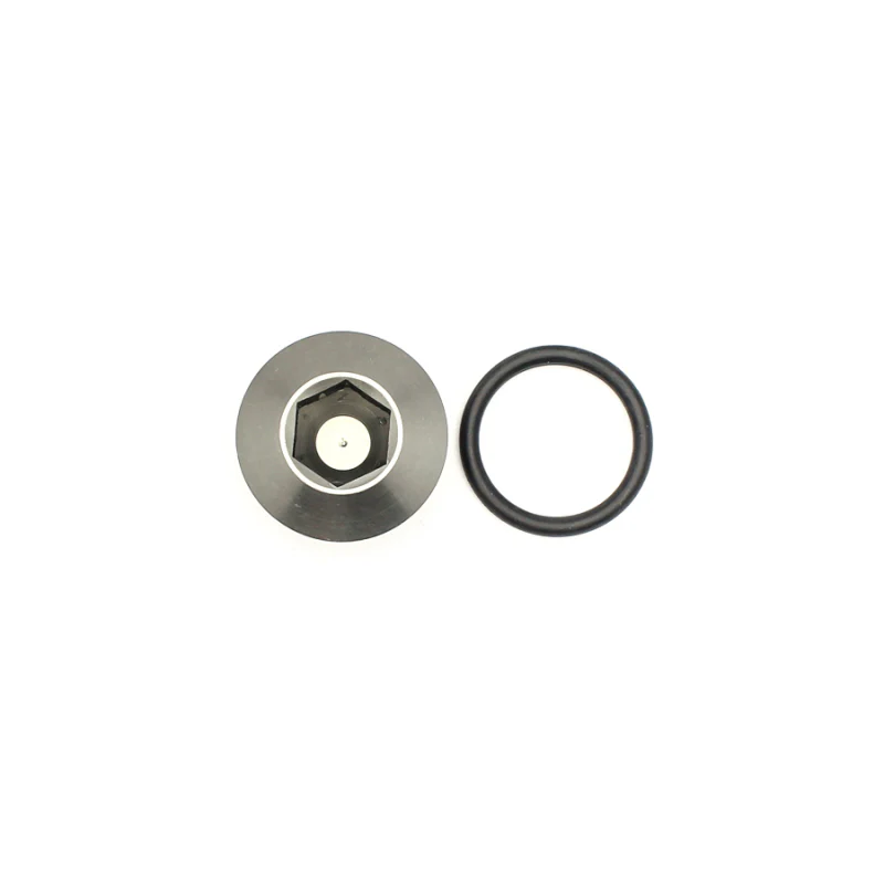 DeatschWerks 10AN ORB Male Plug Low Profile Internal Allen/Hex (Incl O-Ring) - Anodized Matte Black - Image 3