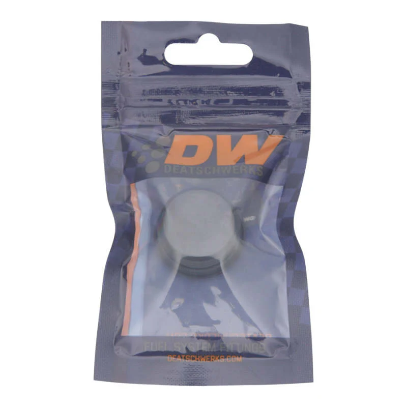 DeatschWerks 10AN ORB Male Plug Low Profile Internal Allen/Hex (Incl O-Ring) - Anodized Matte Black - Image 4