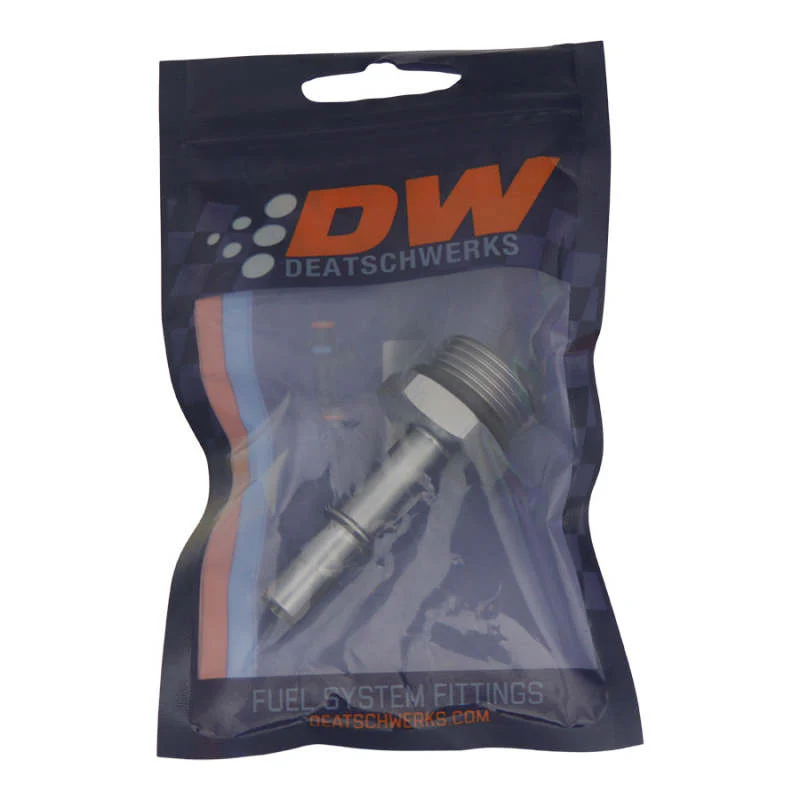 DeatschWerks 10AN ORB Male to 3/8in Male EFI Quick Connect Adapter - Anodized DW Titanium - Image 3