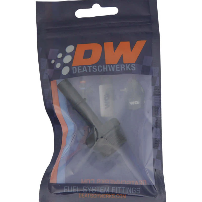 DeatschWerks 10AN ORB Male to 3/8in Male EFI Quick Connect Adapter - Anodized Matte Black - Image 3