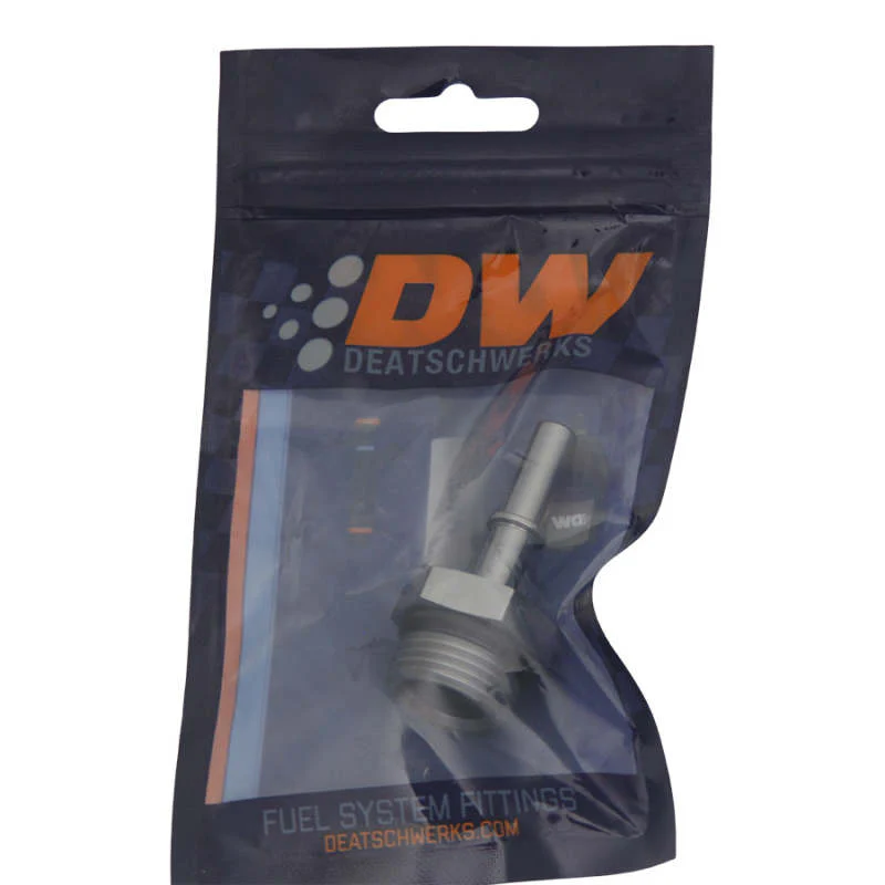 DeatschWerks 10AN ORB Male to 5/16in Male EFI Quick Connect Adapter - Anodized DW Titanium - Image 3
