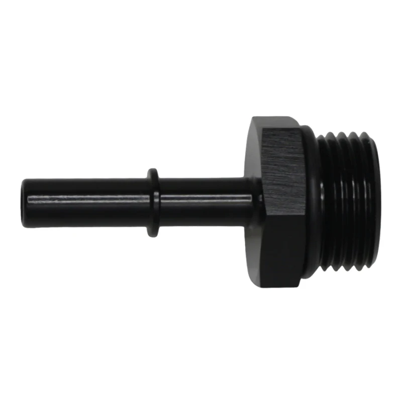 DeatschWerks 10AN ORB Male to 5/16in Male EFI Quick Connect Adapter - Anodized Matte Black - Image 2