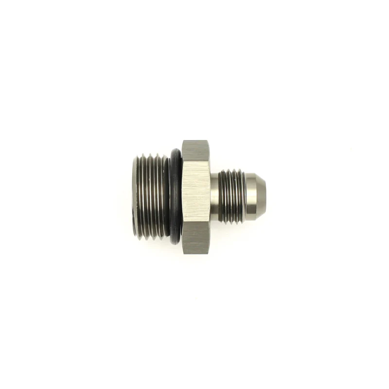 DeatschWerks 10AN ORB Male to 6AN Male Flare Adapter (Incl O-Ring) - Anodized Matte Black - Image 2