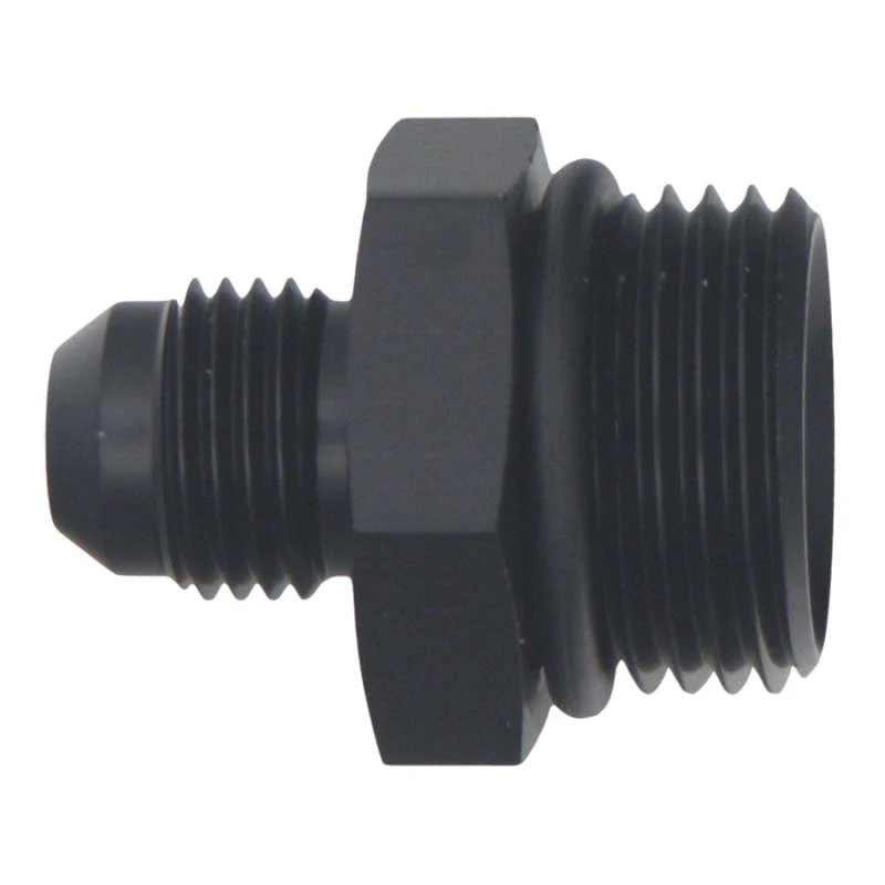 DeatschWerks 10AN ORB Male to 6AN Male Flare Adapter (Incl O-Ring) - Anodized Matte Black - Image 3
