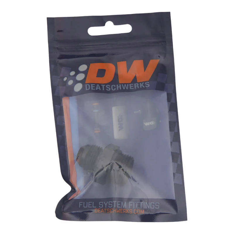 DeatschWerks 10AN ORB Male to 8AN Male Flare Adapter (Incl O-Ring) - Anodized Matte Black - Image 4