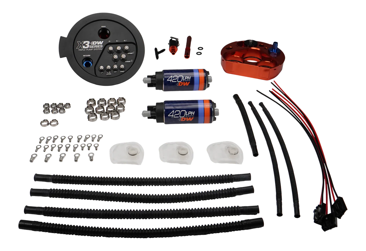 DeatschWerks 20-24 A90/91 Toyota Supra/G8X BMW M3/M4 Fuel Pump Module w/Dual DW420s
