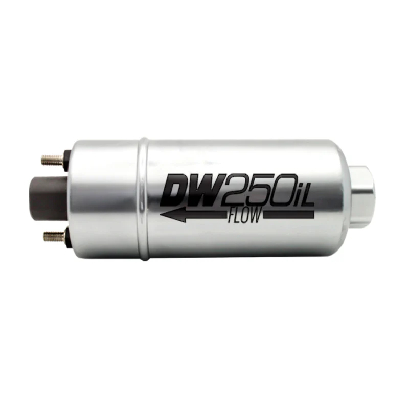 DeatschWerks DW250iL 250 LPH In-Line External Fuel Pump (No Bracket)