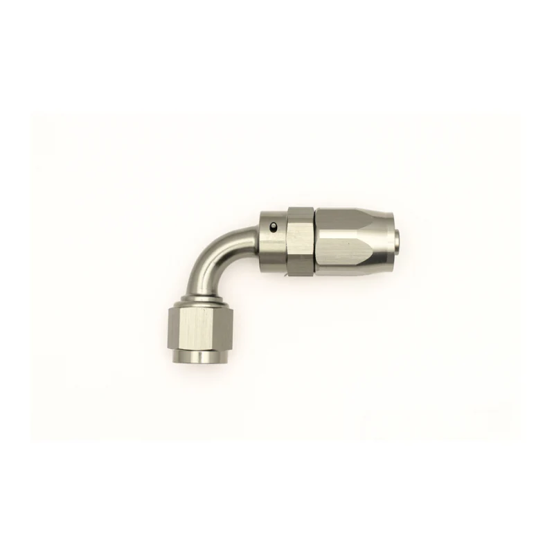 DeatschWerks 6AN Female Swivel 90-Degree Hose End CPE - Anodized Matte Black - Image 3