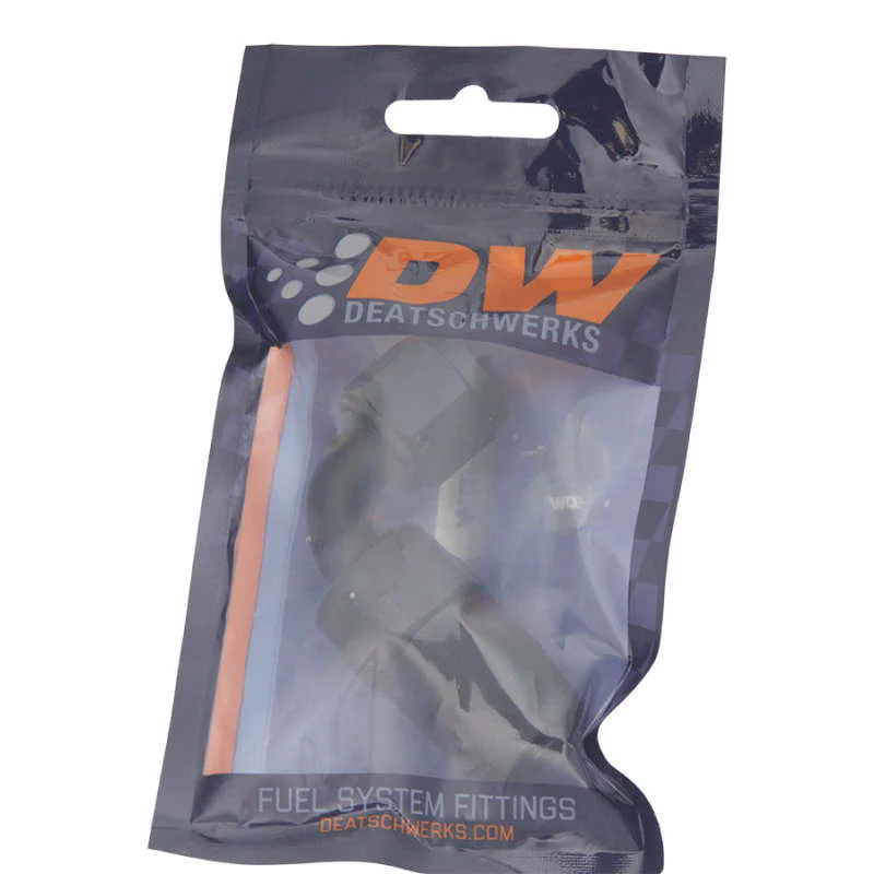 DeatschWerks 6AN Female Swivel 90-Degree Hose End CPE - Anodized Matte Black - Image 4