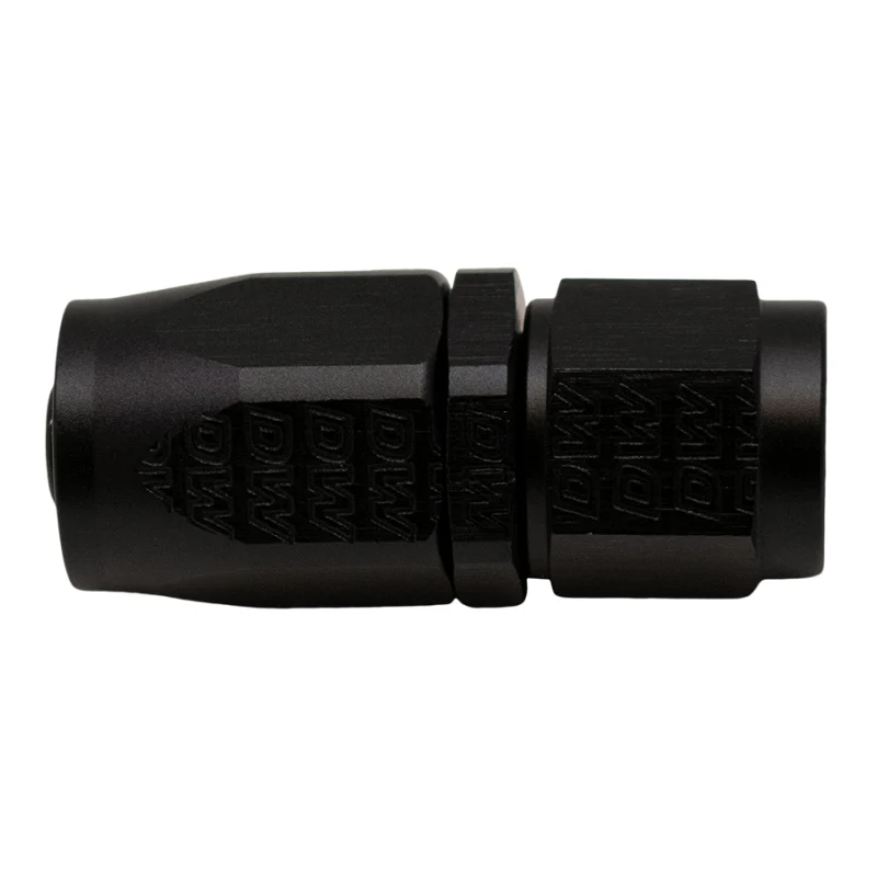 DeatschWerks 6AN Female Swivel Strait Hose End CPE - Anodized Matte Black - Image 2