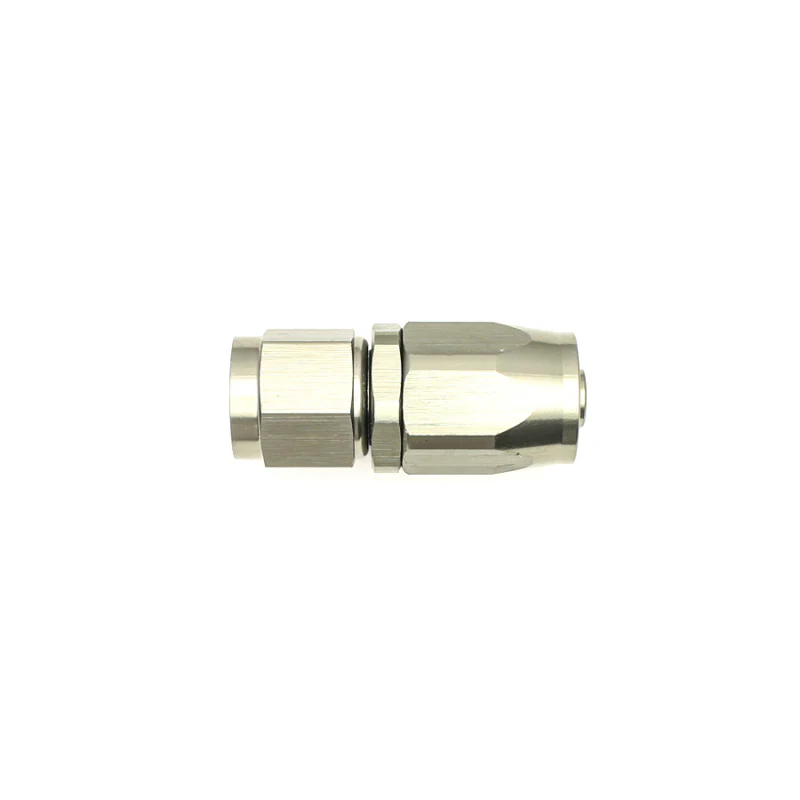 DeatschWerks 6AN Female Swivel Strait Hose End CPE - Anodized Matte Black - Image 3