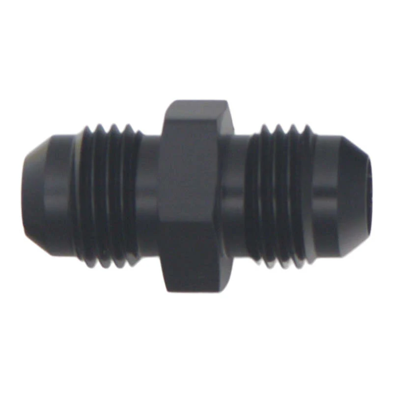 DeatschWerks 6AN Male Flare to 6AN Male Flare Coupler - Anodized Matte Black - Image 3