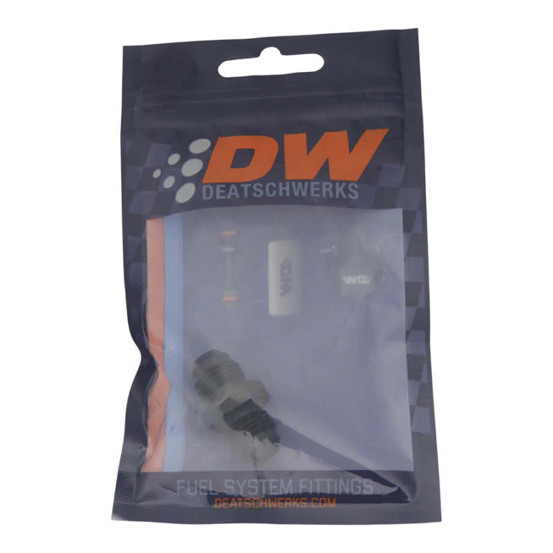 DeatschWerks 6AN Male Flare to 6AN Male Flare Coupler - Anodized Matte Black - Image 4